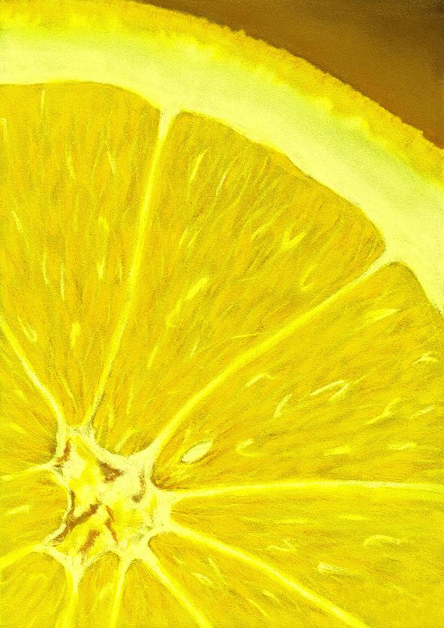 Lemon Painting by Anastasiya Malakhova