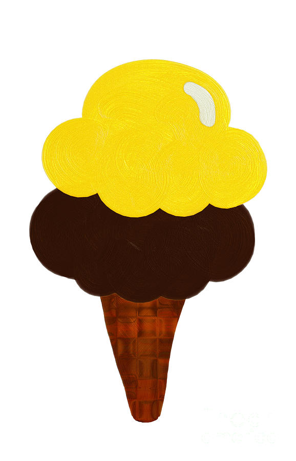 Lemon And Chocolate Ice Cream Digital Art by Andee Design