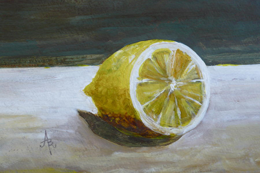 Lemon Painting by Anna Ruzsan