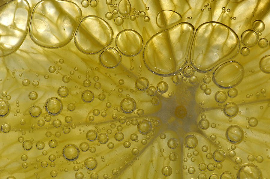 Abstract Photograph - Lemon Bubbles by Claudio Bacinello