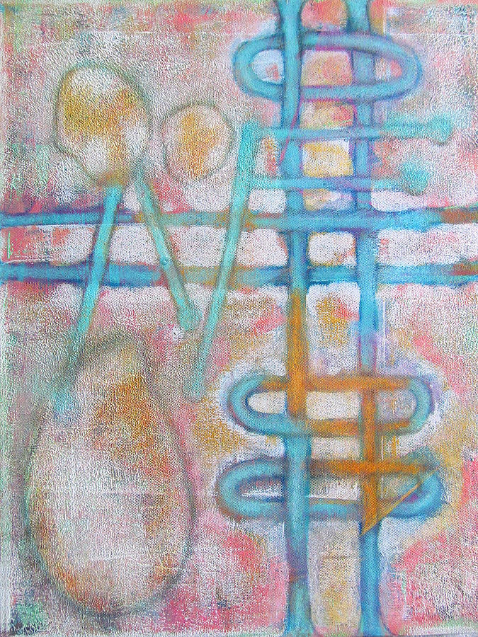 Lemon Drops and Transparent Rhythms Painting by Maria Huntley
