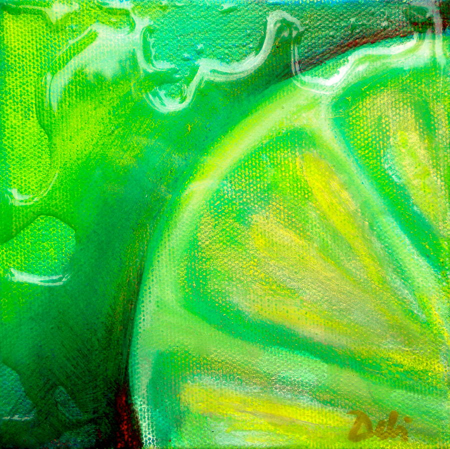 Lemon Lime Painting by Debi Starr