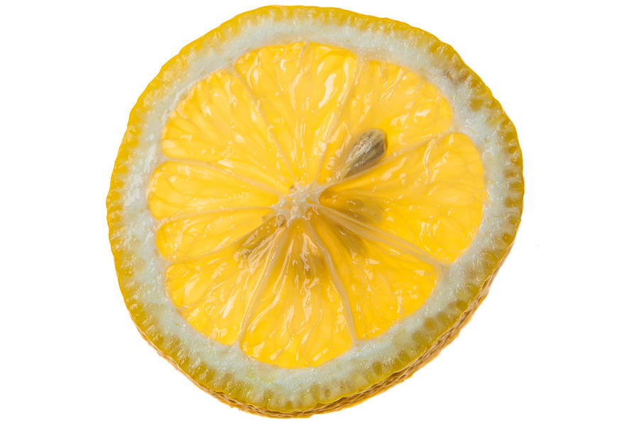 Lemon Photograph - Lemon Slice by Mason Resnick