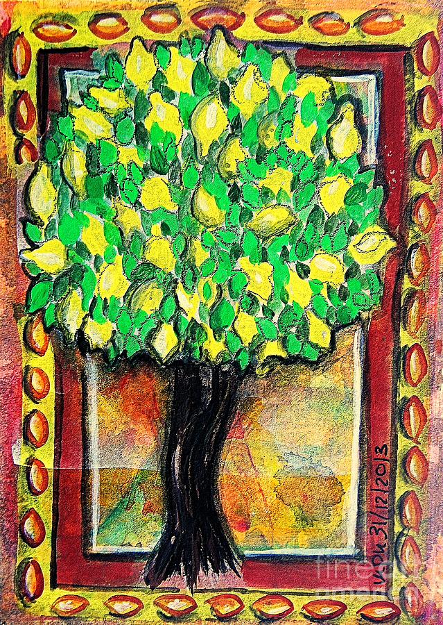 Lemon Tree Mixed Media by Mimulux Patricia No