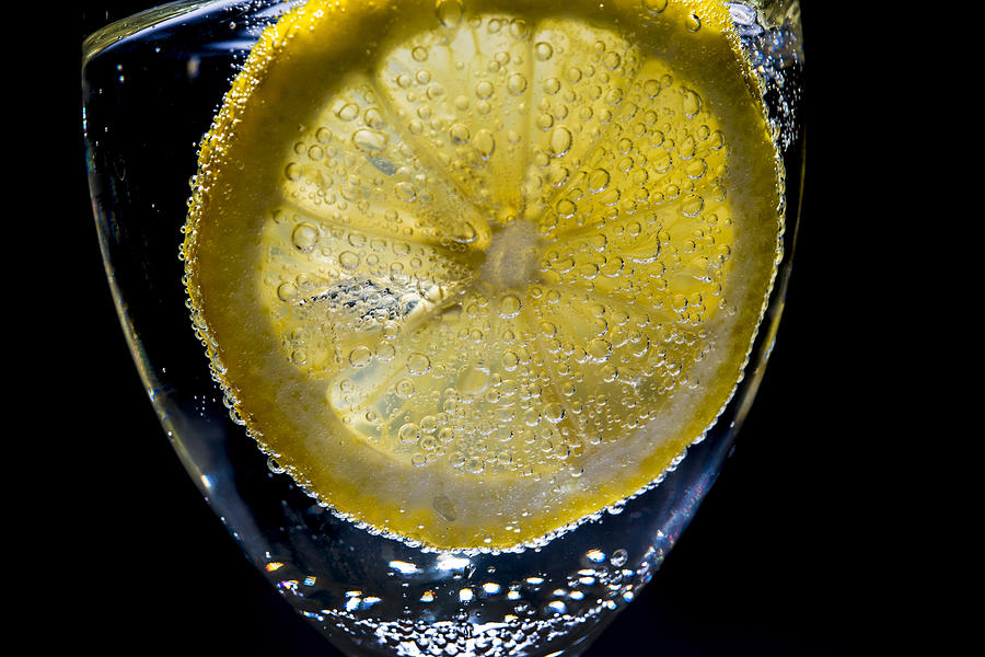 Lemon Water Photograph by Kevin Cable