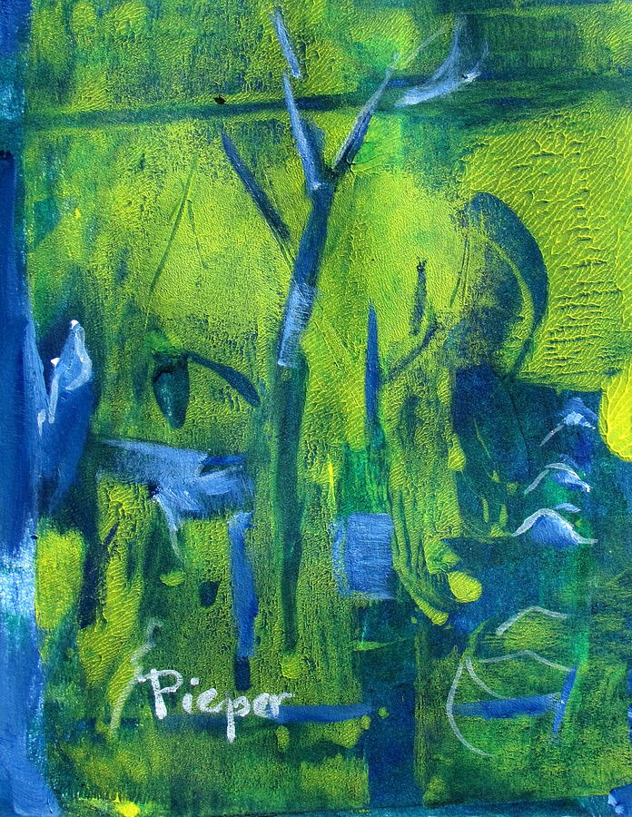 Lemon Willow Painting by Betty Pieper