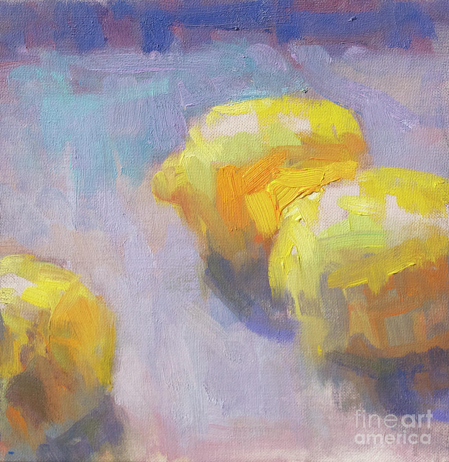 Lemon Yellow Painting by Jerry Fresia