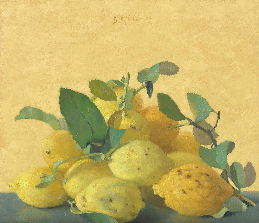 Lemons Painting by Ben Rikken - Fine Art America