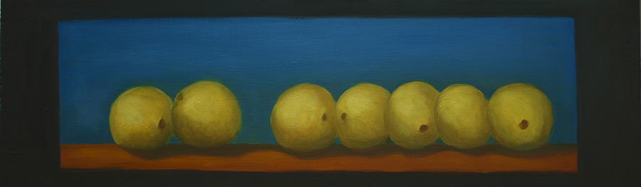 Lemons on a Ledge Painting by Stephen Degan