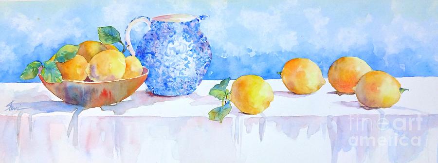 Lemons Painting by Sherri Crabtree