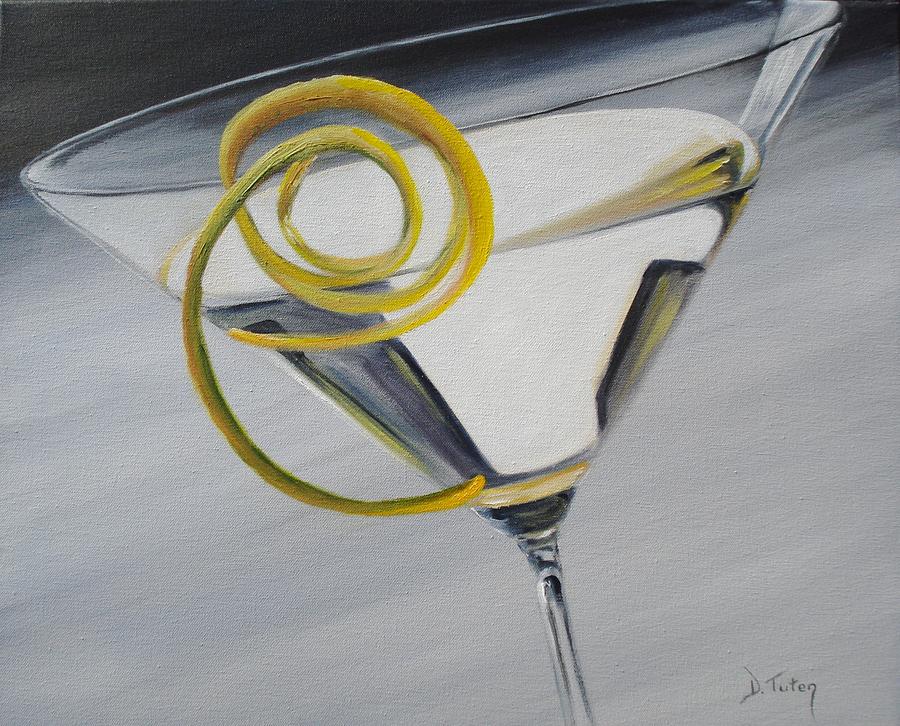 Lemontini Painting by Donna Tuten