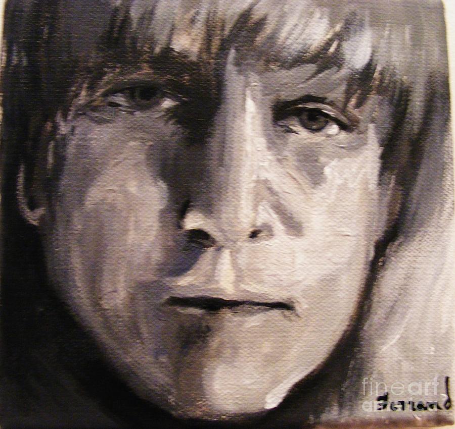Lennon Painting by Karen  Ferrand Carroll