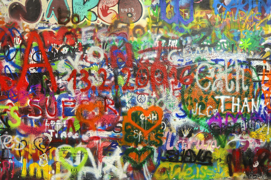 Lennon wall Photograph by GoodLifeStudio