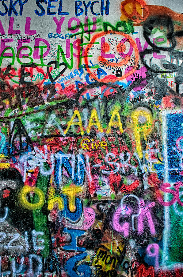 Lennon wall Photograph by Vessela Banzourkova - Fine Art America