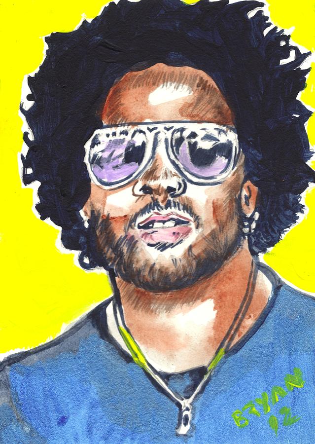 Lenny Kravitz Painting by Bryan Bustard