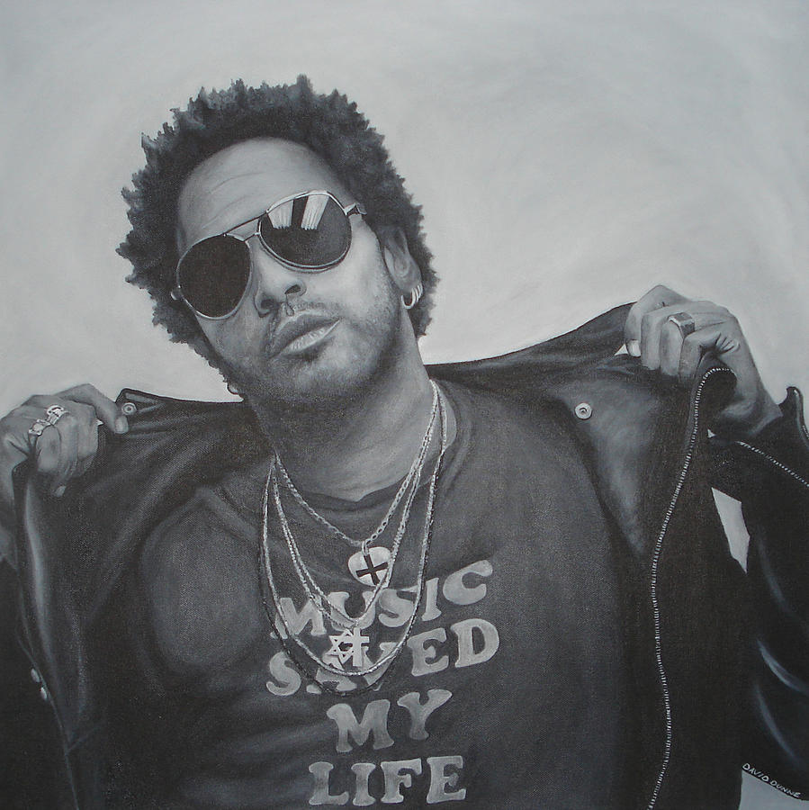 Lenny Kravitz Painting by David Dunne