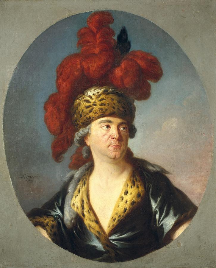 Portrait Photograph - Lenoir, Simon Bernard 1729-1791. Lekain by Everett