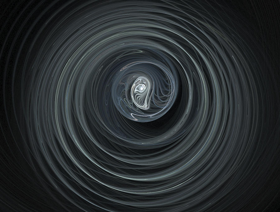 Abstract Digital Art - Lens Inside by Zsuzsa Balla