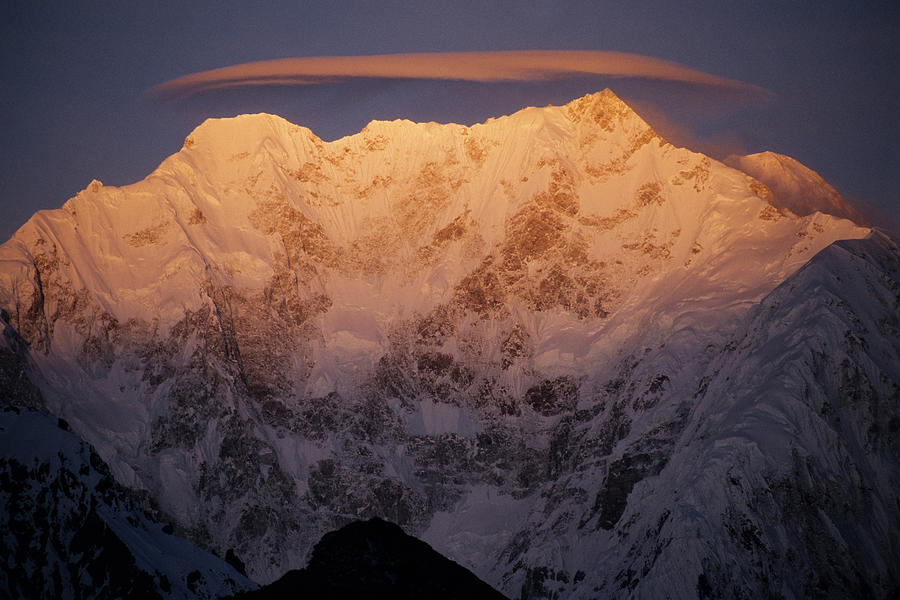 Lenticular Cloud And Sunrise Over Mt Photograph by Ace Kvale - Fine Art ...