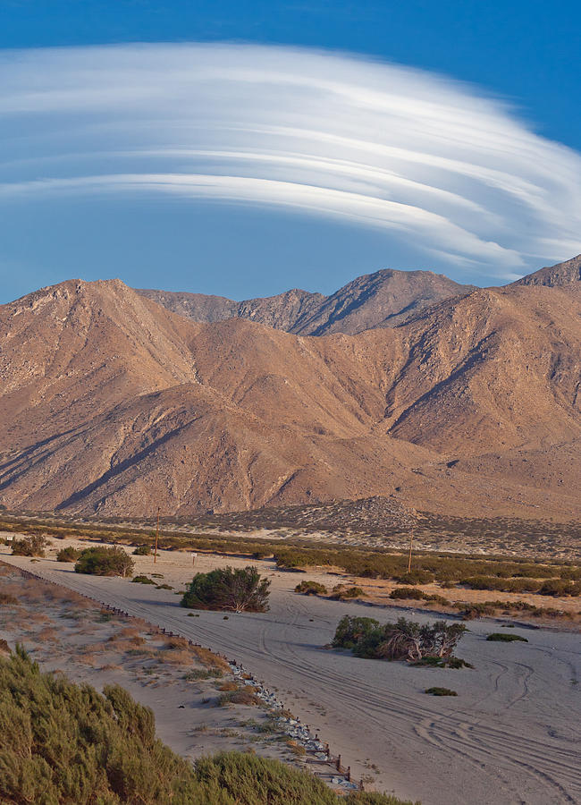 Lenticular Cloud over Palm Springs Photograph by Matthew Bamberg