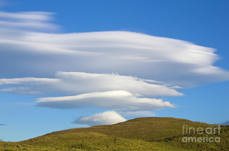 Lenticular Clouds Over Torres Del Paine  Photograph by Yva Momatiuk John Eastcott