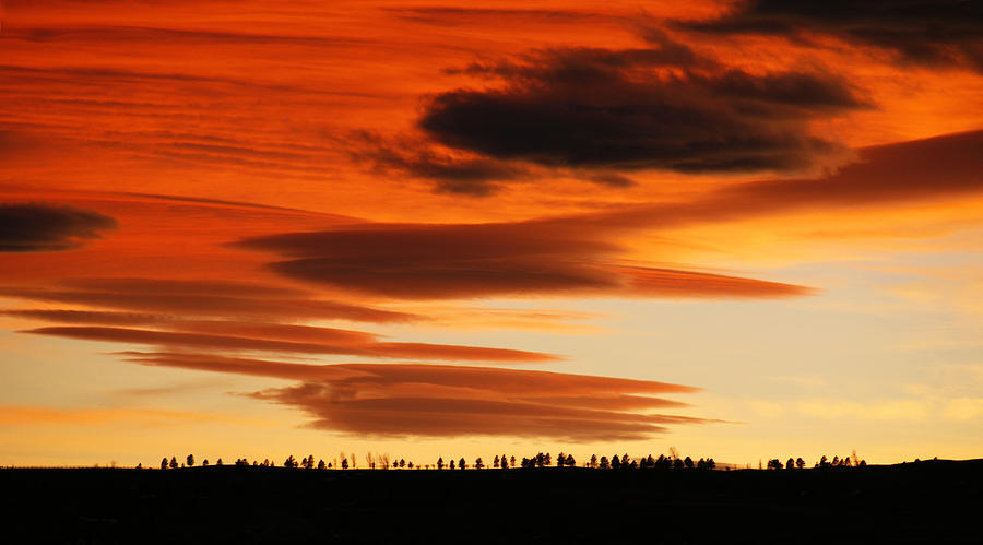 Lenticular Sunset 1 Photograph by Marilyn Hunt