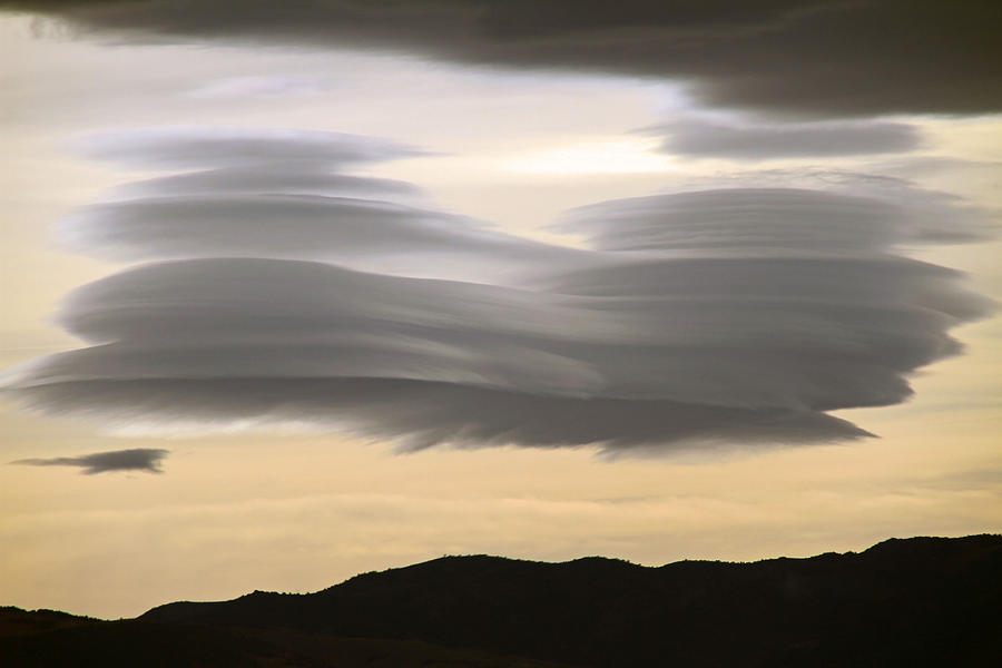Lenticulars at Sunset Photograph by Donna Kennedy