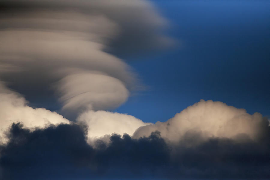 Lentincular and Storm Clouds Photograph by Gregory Scott