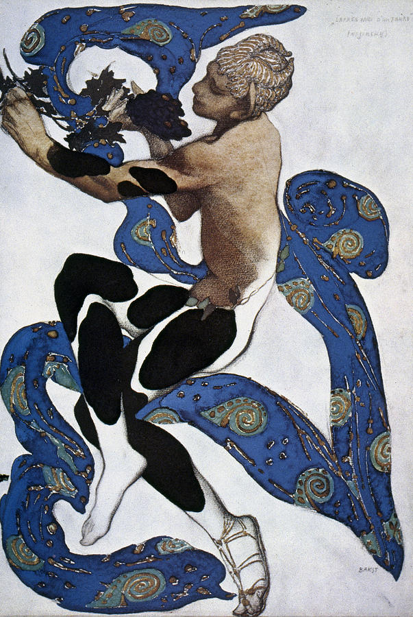 Leon Bakst Faune Drawing by Granger