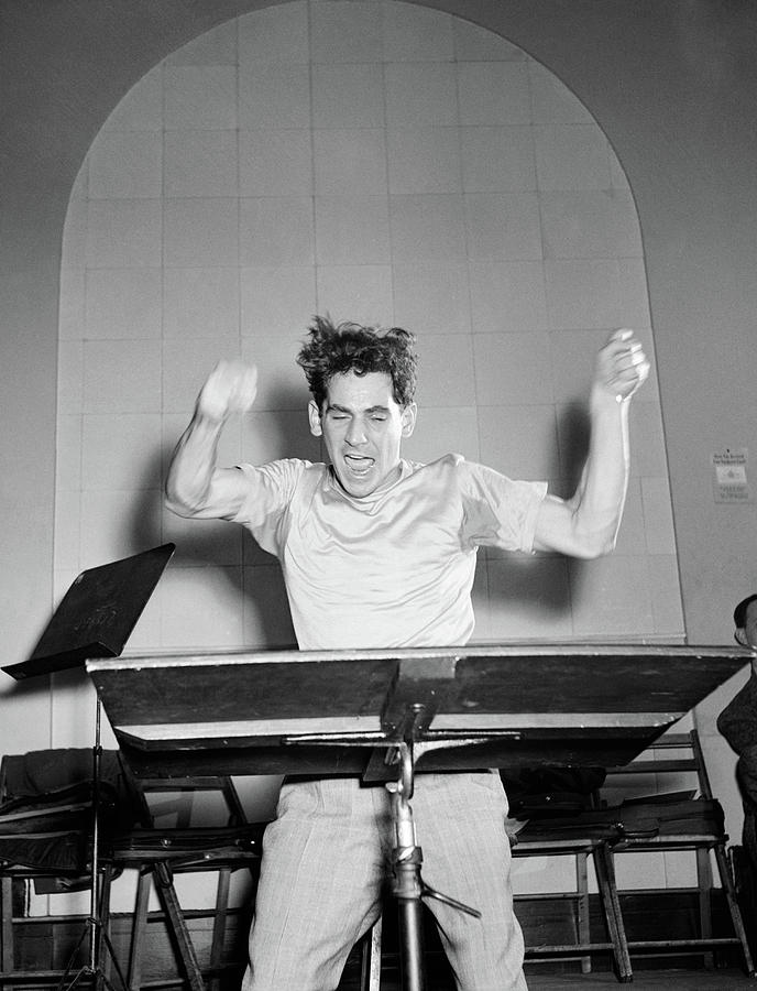 New York City Photograph - Leonard Bernstein(1918-1990) by Granger
