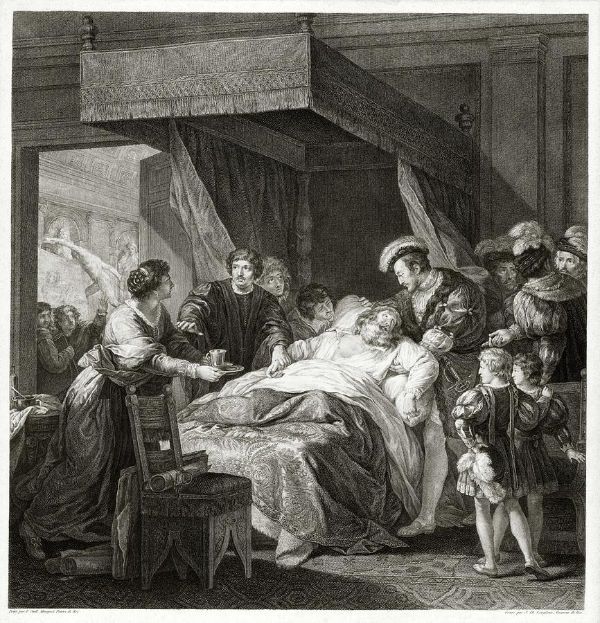 Leonardo Da Vicni On His Deathbed Photograph by Library Of Congress