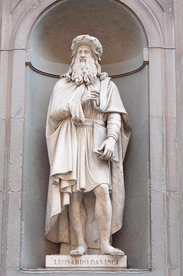 Leonardo da Vinci in Florence Italy Photograph by Brandon Bourdages