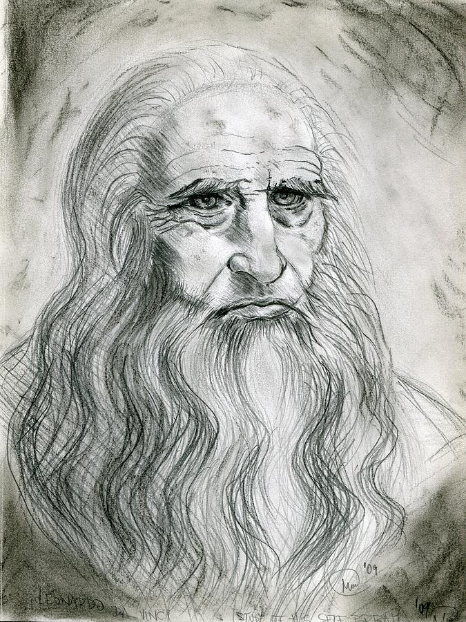 Leonardo DaVinci Drawing by Martha Cervantes - Fine Art America