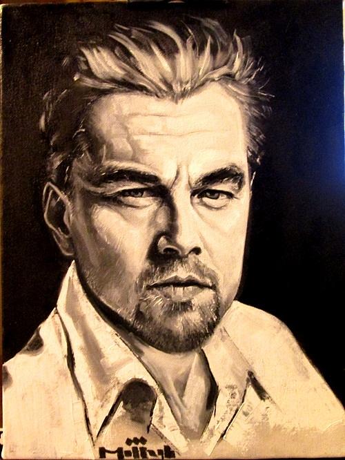 Leonardo Dicaprio Portrait Painting By Saeed Motlagh - Pixels