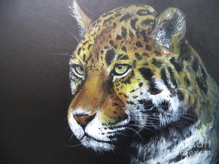 Leopard Eyes Painting by Melanie Waidler | Fine Art America