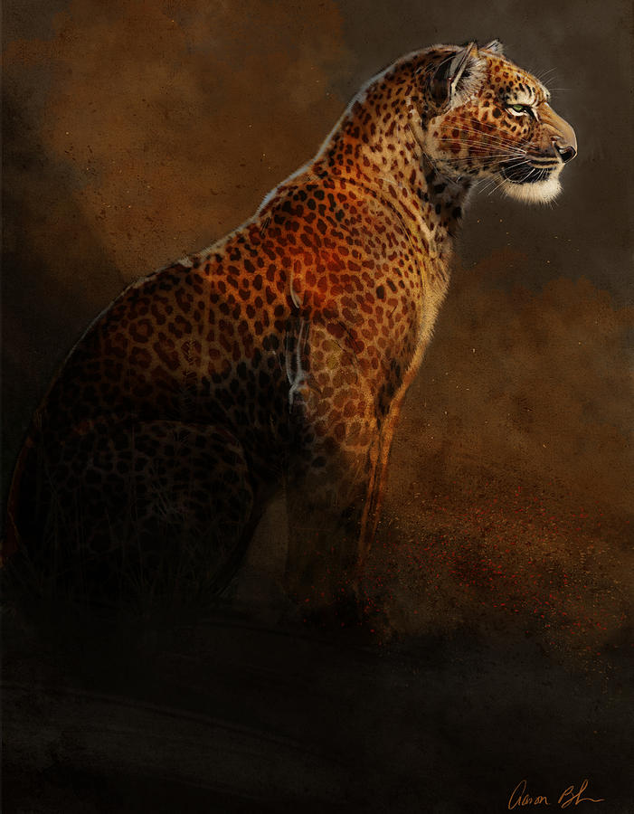 Wildlife Digital Art - Leopard Portrait by Aaron Blaise