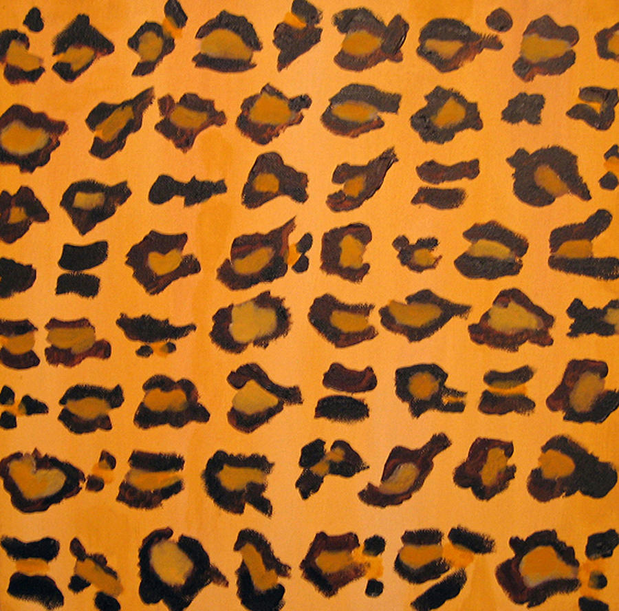 Leopard Print Hand Painted Leopard Print  Painting by RjFxx at beautifullart com Friedenthal