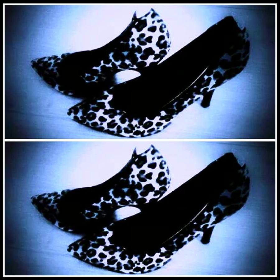 Leopard print stiletto shoes Photograph by Candy Floss Happy