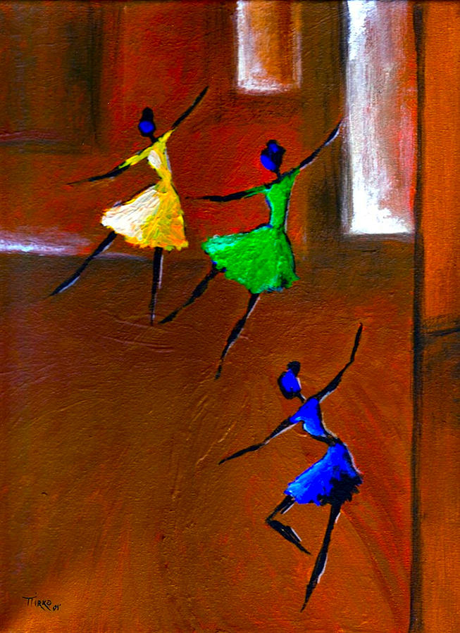 Ballerina Painting - Les Ballerines by Mirko Gallery