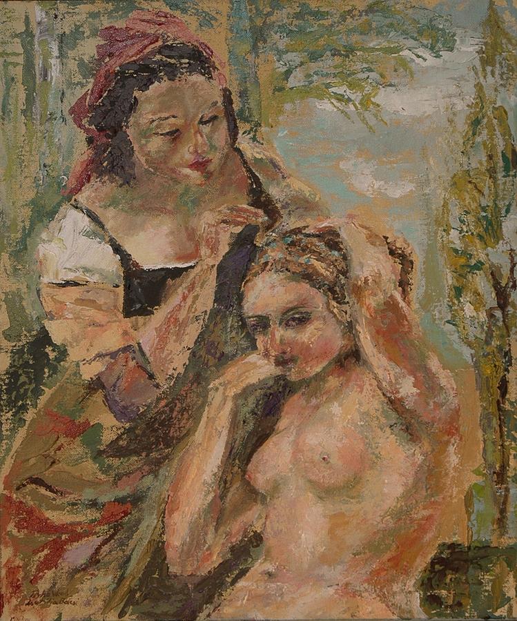 Les Belles de Corot Painting by Tisha Wood