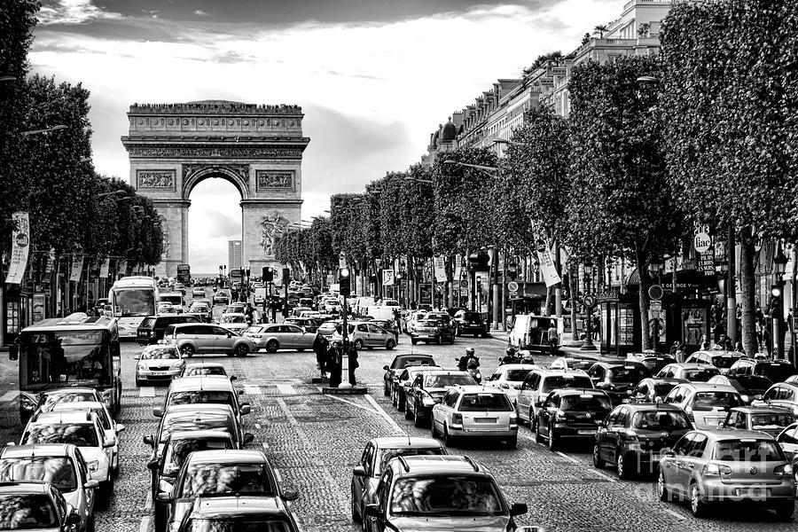 Paris Photograph - Les Champs Elysees  by Olivier Le Queinec