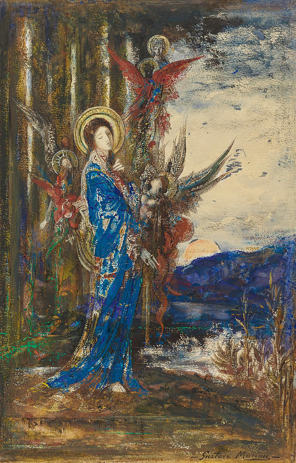 Les Epreuves Painting by Gustave Moreau