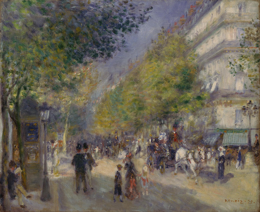 Les Grands Boulevards Painting by Georgia Clare