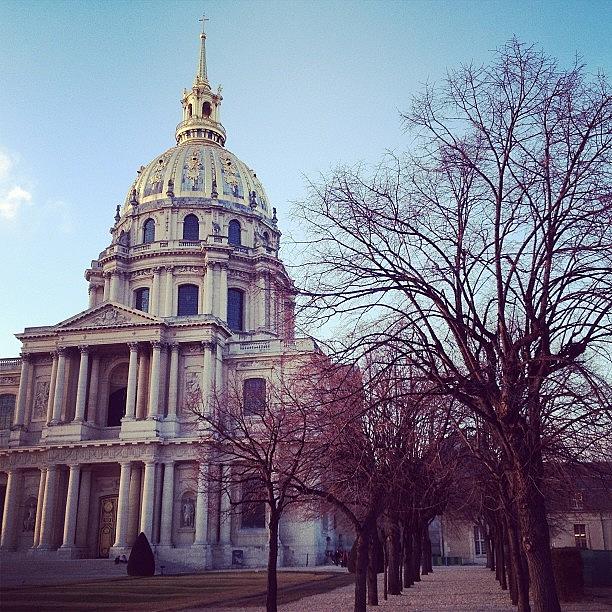 Paris Photograph - Les Invalides in the Spring by Louise Chester