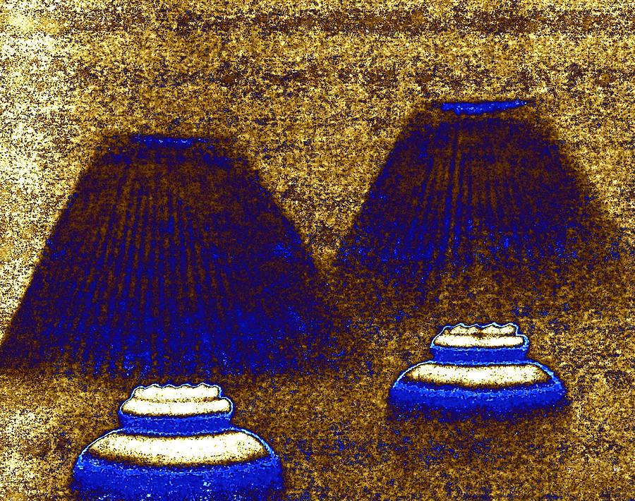 Les Lampes Bleues Digital Art by Will Borden