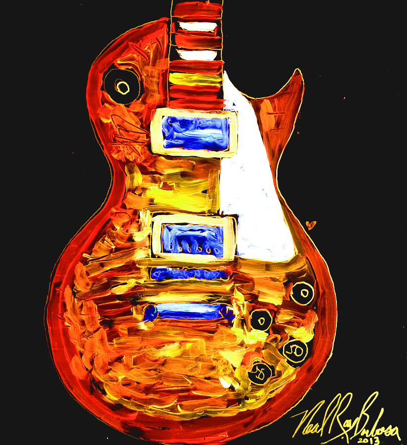 Les Paul 111 Painting by Neal Barbosa