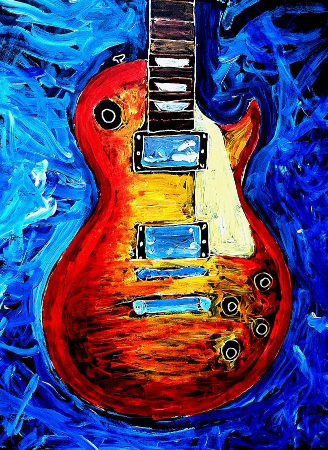 Les Paul  Painting by Neal Barbosa