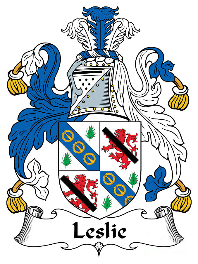 Leslie Coat of Arms Irish Digital Art by Heraldry - Fine Art America