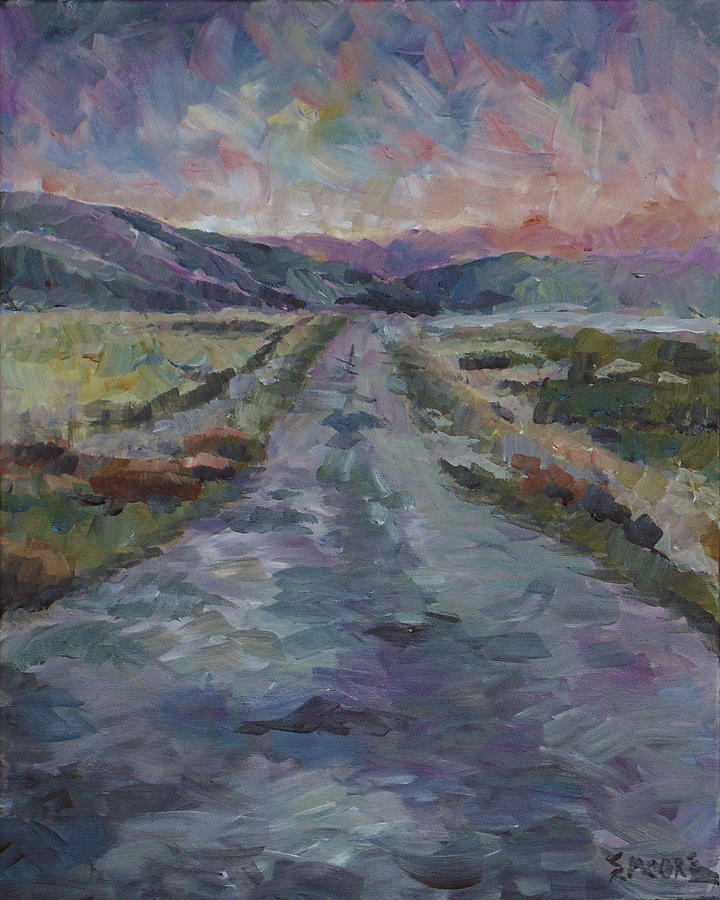 Landscape Painting - Less Travelled by Susan Moore Landscape Painting - Less Travelled by Susan Moore