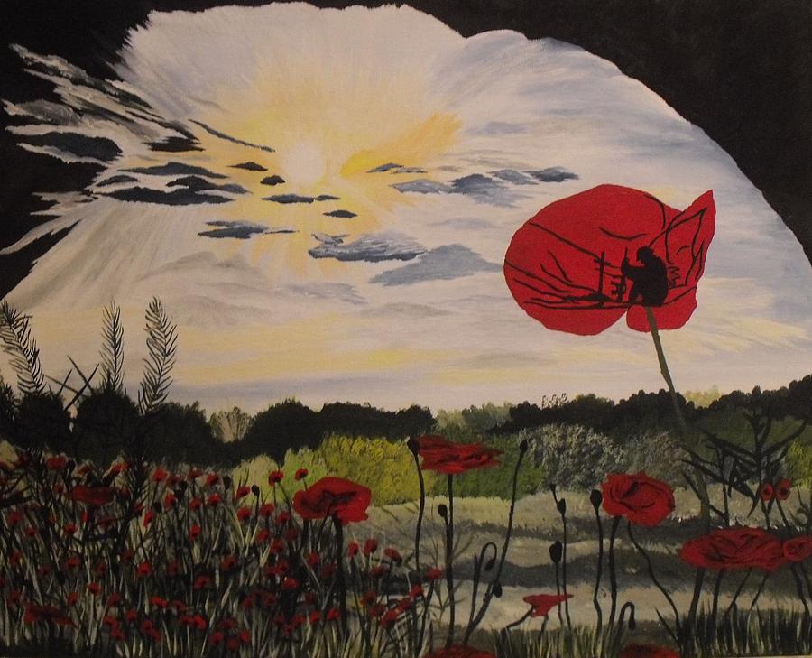 Lest We Forget Painting by Bonnie Boerger